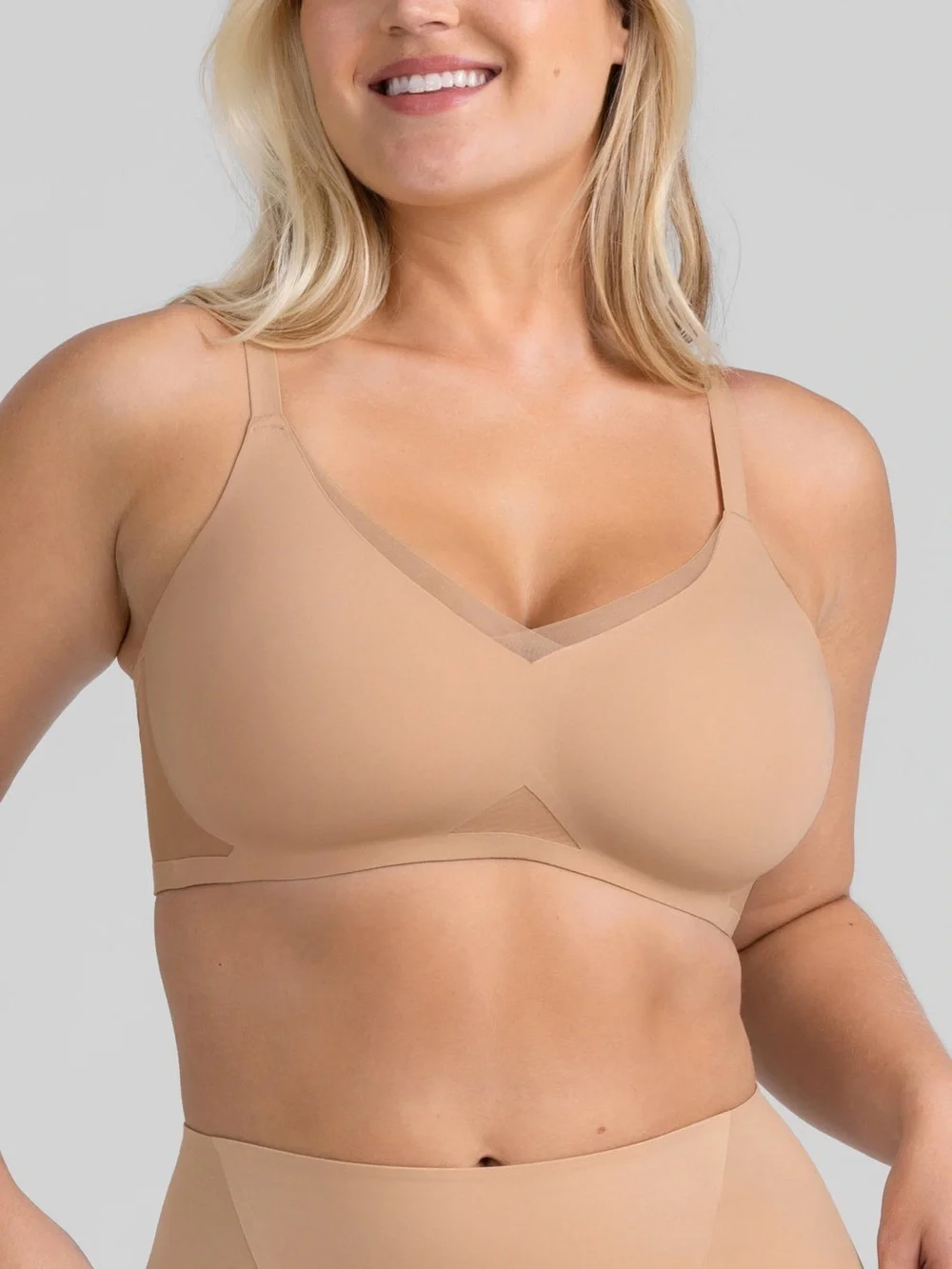 HONEYLOVE CrossOver Bra In Sand